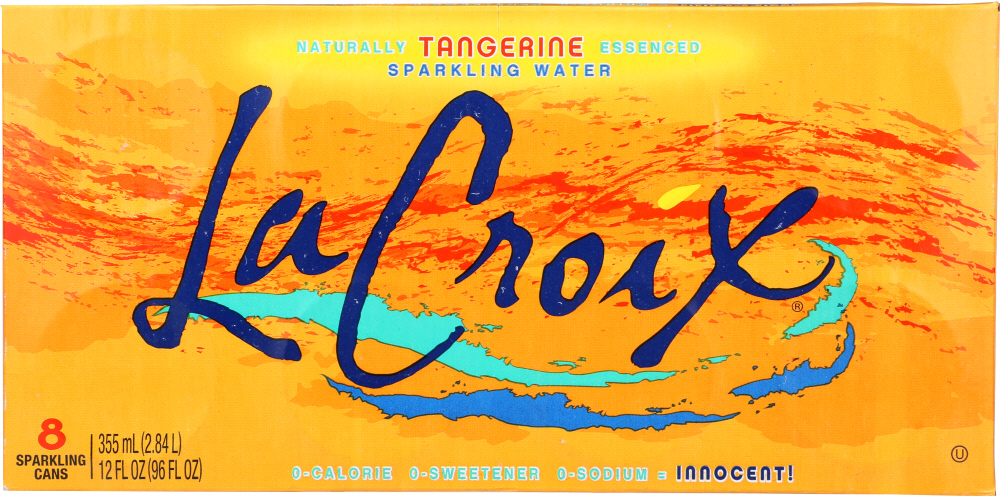 LA CROIX: Tangerine Sparkling Water 96 Oz - 0012993221058