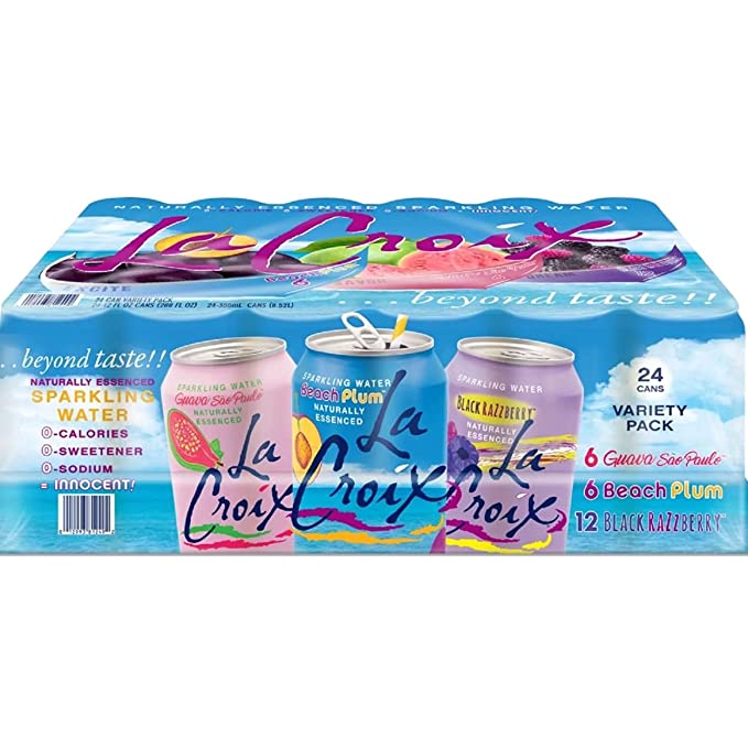  La Croix Black Razz Berry Sparkling Water Variety Pack (12 fl. oz., 24 pk.)  - 012993812492