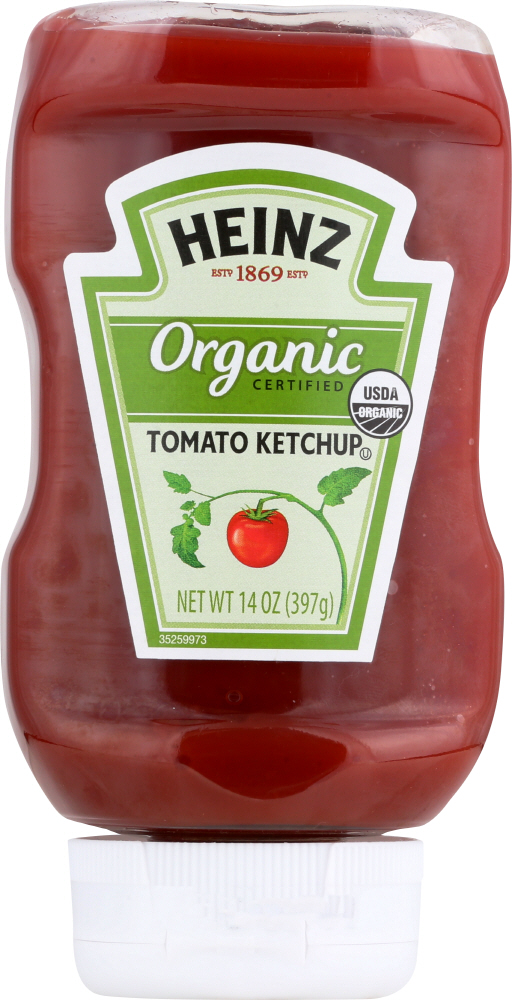 HEINZ: Organic Tomato Ketchup, 14 oz - 0013000008990