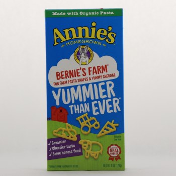 Annie's Homegrown Bernie's Farm Macaroni And Cheese Shapes - Case Of 12 - 6 Oz. - 0013562000562