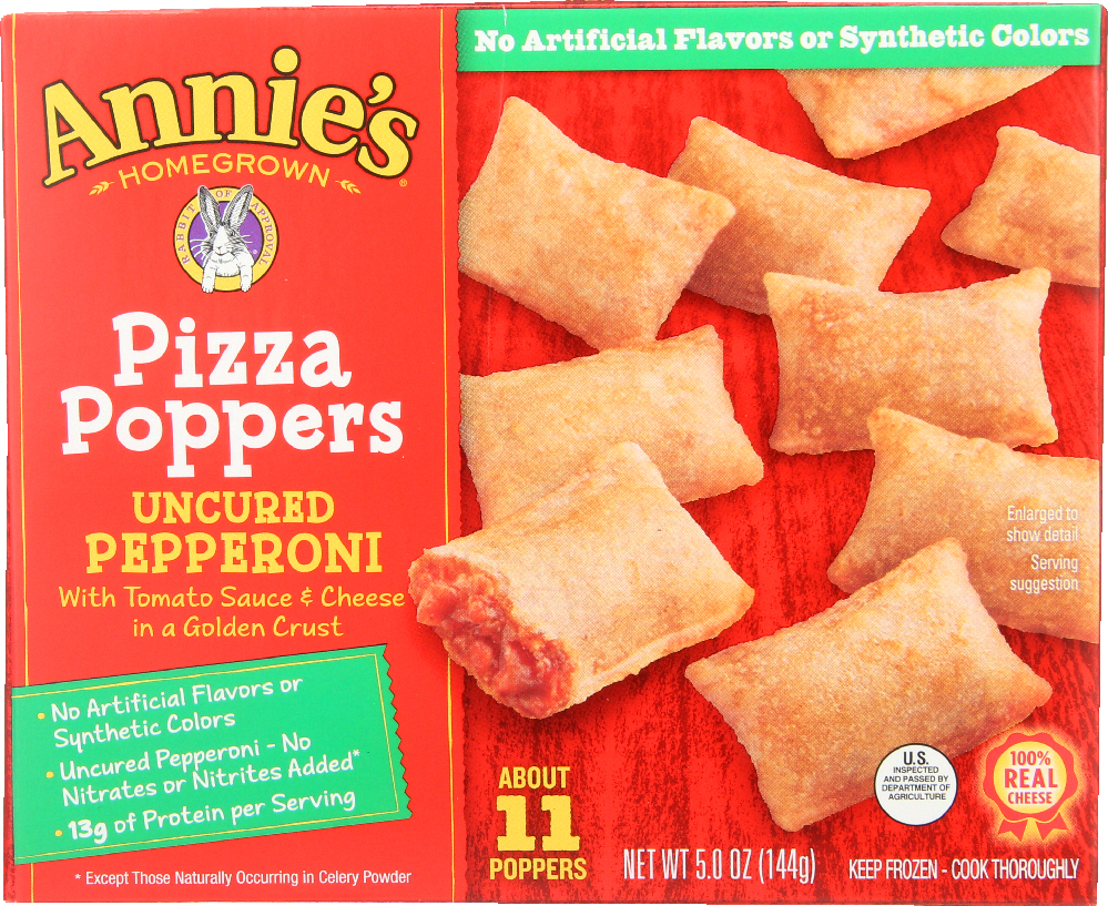 Annie'S Uncured Pepperoni Pizza Poppers - 00013562001651