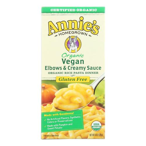 Annie'S Homegrown Organic Vegan Mac Elbow Rice Pasta & Sauce - annies