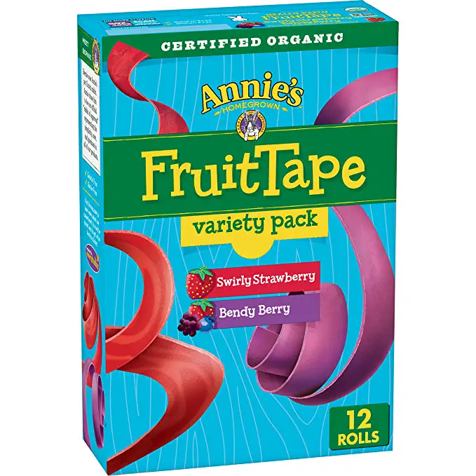 Organic Fruit Tape, Strawberry, Berry - 013562002429