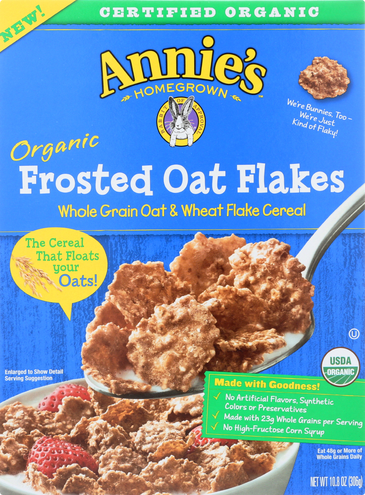 Annie'S Organic Frosted Oat Flakes Cereal - 00013562002450