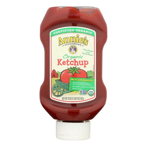 ANNIES HOMEGROWN: Organic Upside Down Ketchup, 20 oz - 0013562002580