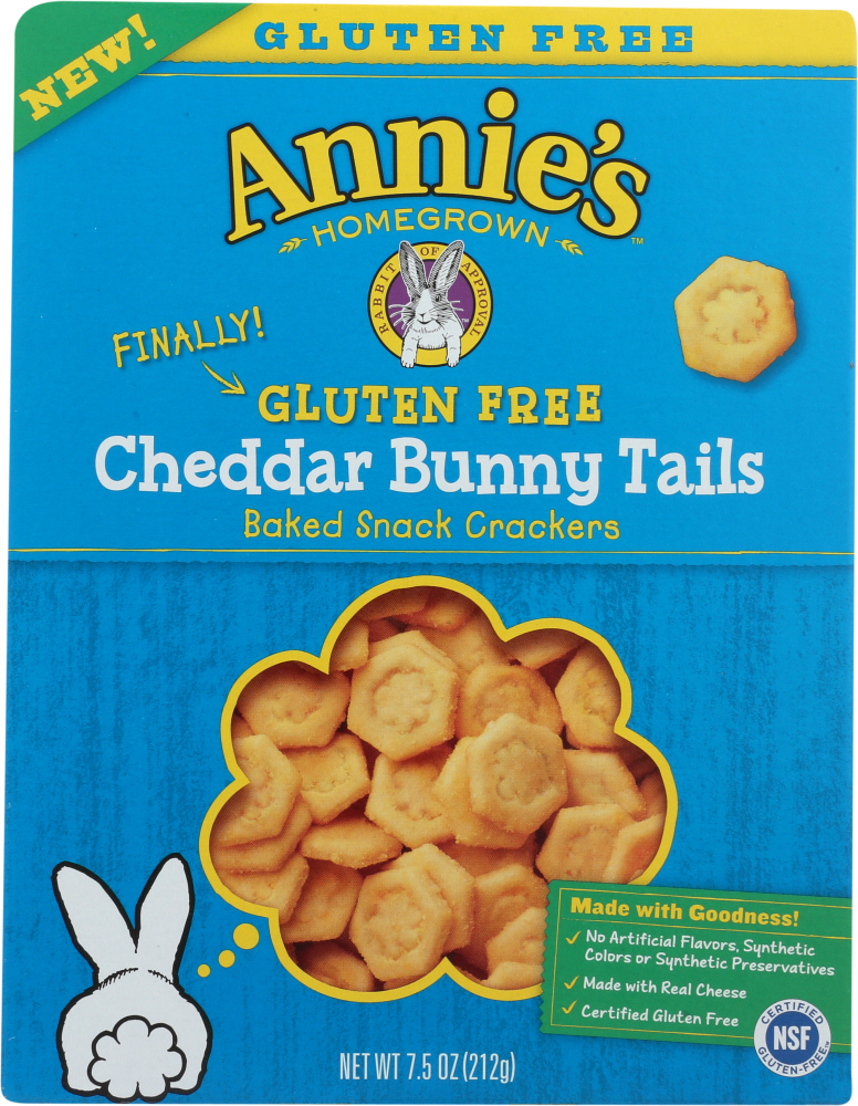 Annie'S Gluten Free Baked Cracker Cheddar Bunny Tails - 00013562105519