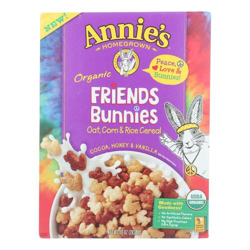 Annie's Organic Friends Bunnies Cereal - Case Of 10 - 10 Oz - 013562110438