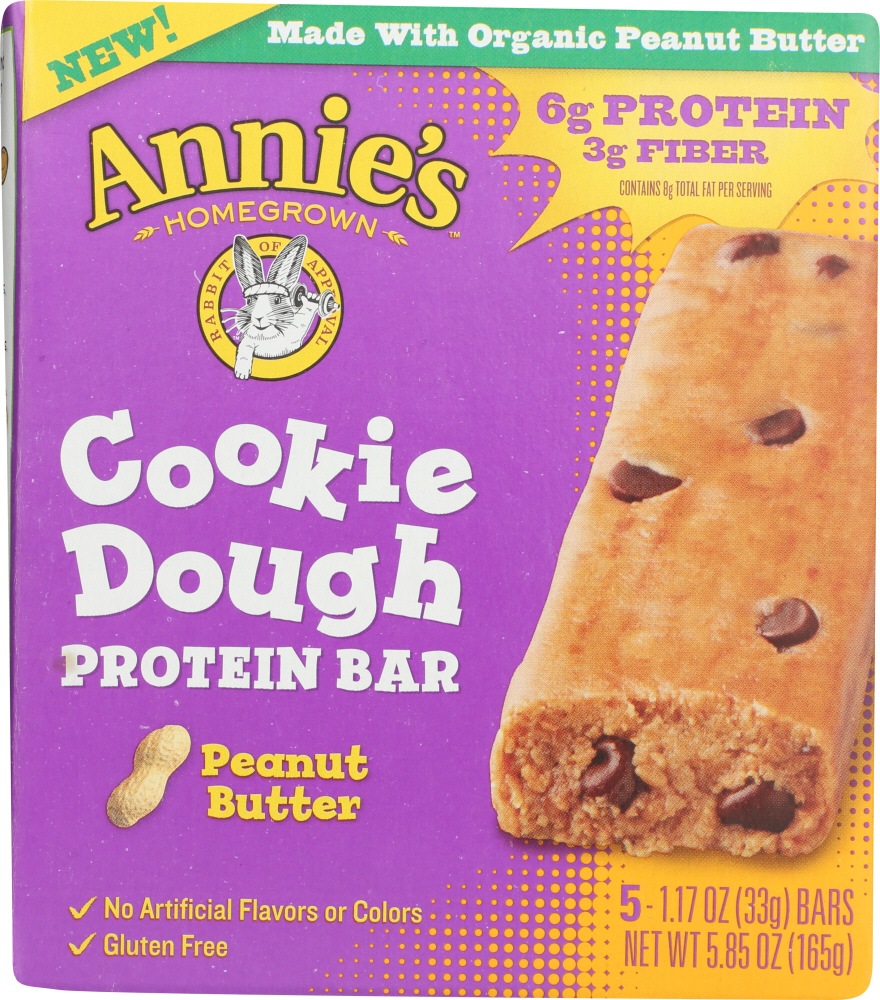 Peanut Butter Cookie Dough Protein Bar, Peanut Butter - 013562110483