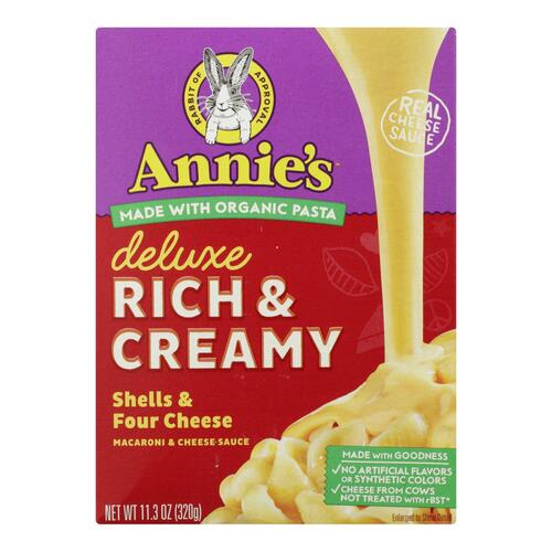 Annie'S Deluxe Rich & Creamy Shells & Four Cheese - 00013562111787