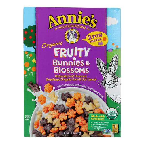 Annie's Homegrown - Cereal Fruity Bunnies And Blossoms - Case Of 10 - 10 Oz - 013562116225