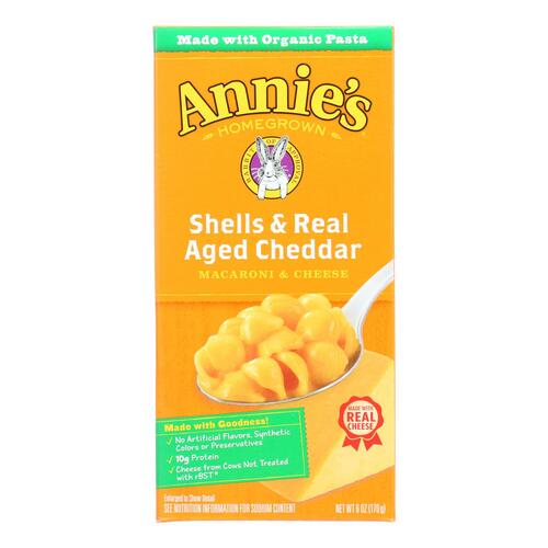 Annie'S Shells & Aged Cheddar Mac And Cheese - 00013562300846