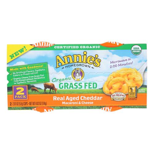 Annie's Homegrown Macaroni And Cheesee Cup - Organic - Gluten Free - Micro - Case Of 6 - 4.02 Oz - 0013562478750