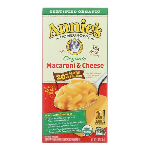 Annie's Homegrown Organic Macaroni & Cheese - Case Of 12 - 6 Oz - macaroni
