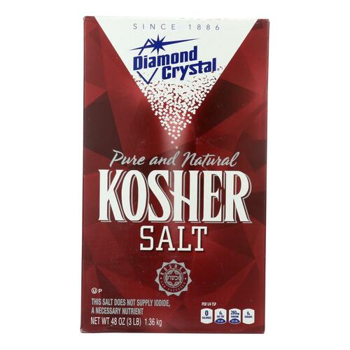 Diamond Crystal - Kosher Salt Box - Case Of 12 - 3 Lbs. - 0013600020019