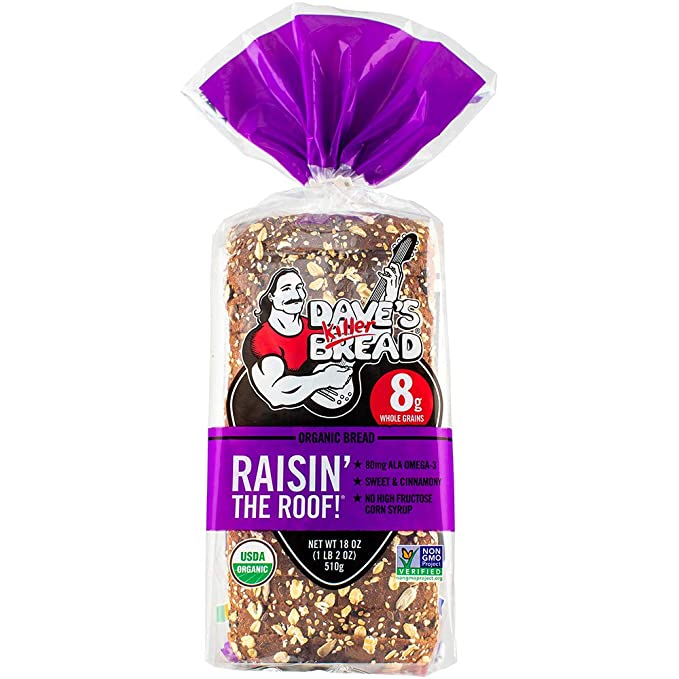 Dave's Killer Bread Organic Cinnamon Raisin Bread - 18 oz Loaf - bulgarian