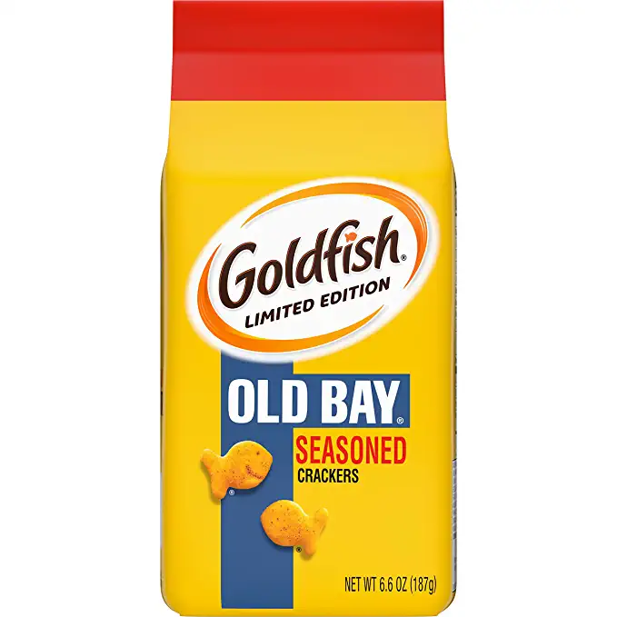  Goldfish Crackers, Limited Edition Old Bay Seasoned Snack Crackers, 6.6 oz. bag - 014100053958
