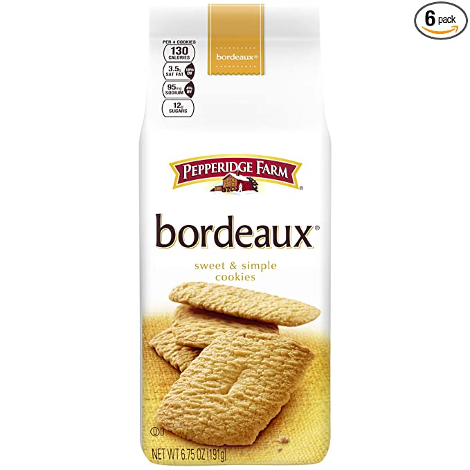 Pepperidge Farm Bordeaux Cookies, 6.75-ounce (pack of 6) - sweet