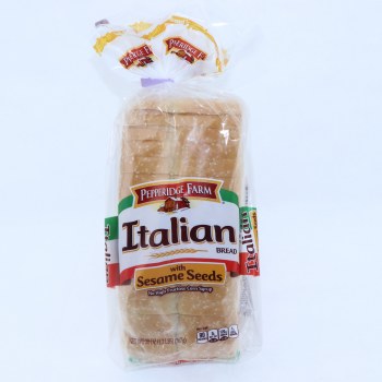 Italian bread with sesame seeds, sesame seeds - 0014100076605