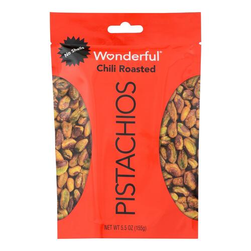 Wonderful Pistachios - Pistachios Chili No Shell - Case Of 10 - 5.5 Oz - 0014113910859