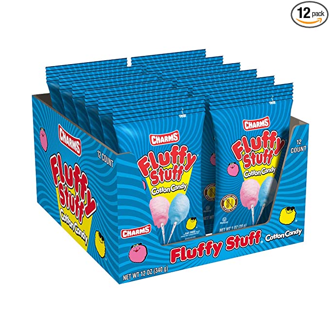  Fluffy Stuff Cotton Candy, 12 Oz (Pack of 12)  - 773821662374
