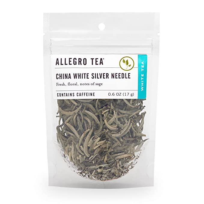 Allegro Tea, China White Silver Needle, Loose Leaf Tea, 0.6 oz - 014321230565