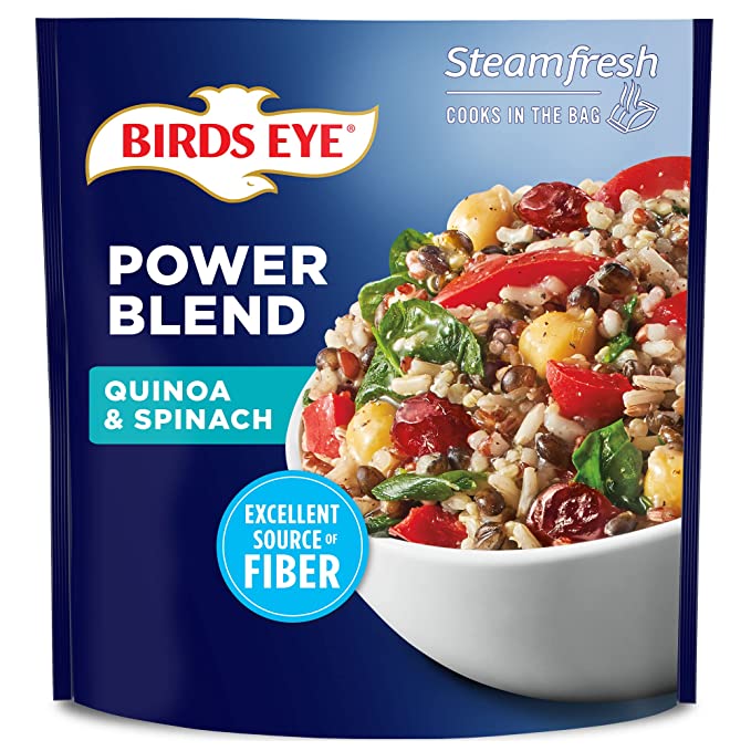  Birds Eye Steamfresh Quinoa & Spinach Power Blend, Frozen Side, 10 OZ  - 014500017277