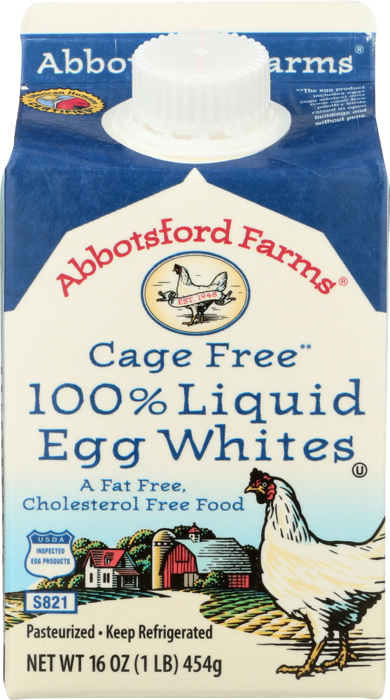 Cage Free 100% Liquid Egg Whites - cage