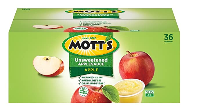 Mott's Organic No Sugar Added Apple Sauce, 3.9 Ounce, 36 Count (14800003840) - 778554250058
