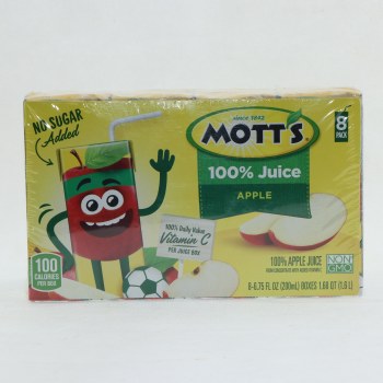 Mott's, 100% juice, apple - 0014800318166