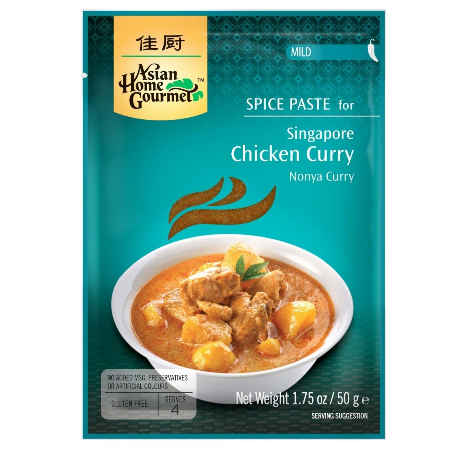 Asian home gourmet, spice paste, mild - 0015205465103