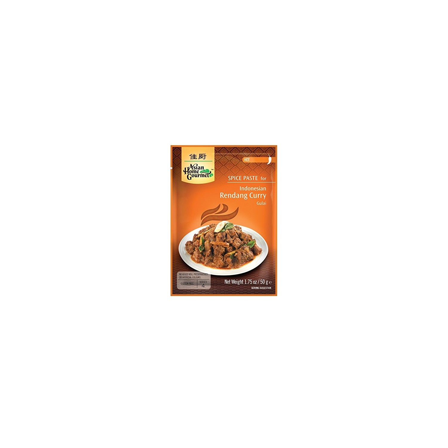 Asian home gourmet, spice paste for indonesian rendang curry, hot - 0015205610206