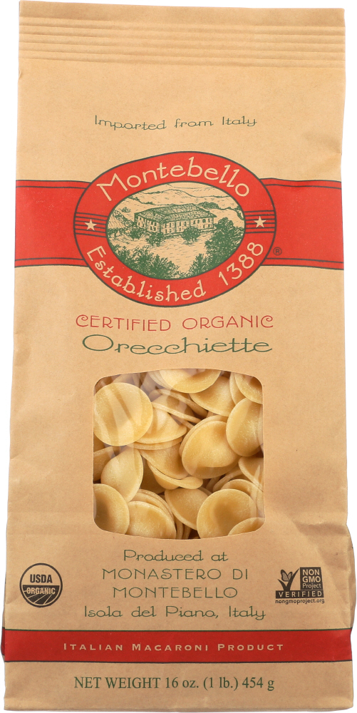 Montebello, Organic Orecchiette, Italian Macaroni Product - 015532101095