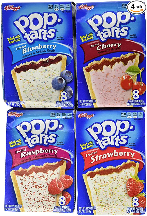 Pop Tarts Variety Pack, Frosted FRUIT Flavors - 015568185403