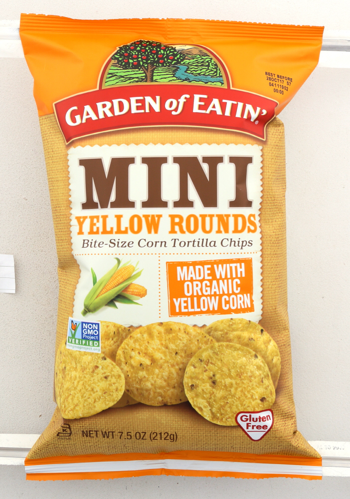 GARDEN OF EATIN: Mini Yellow Rounds Chips, 7.5 Oz - 0015839005508
