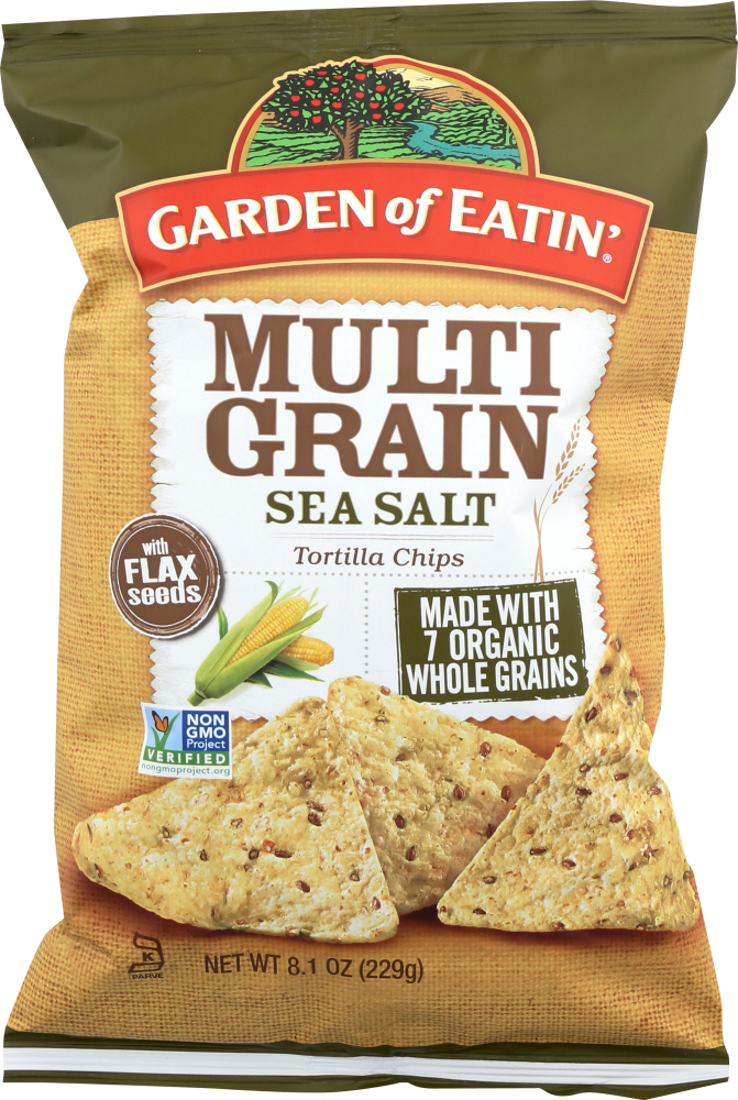 GARDEN OF EATIN: Chip Tortilla Multigrain Salted, 8.1 oz - 0015839007953