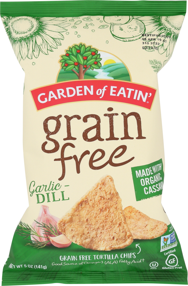 GARDEN OF EATIN: Chip Tortilla Grain Free Garlic Dill, 5 oz - 0015839009612