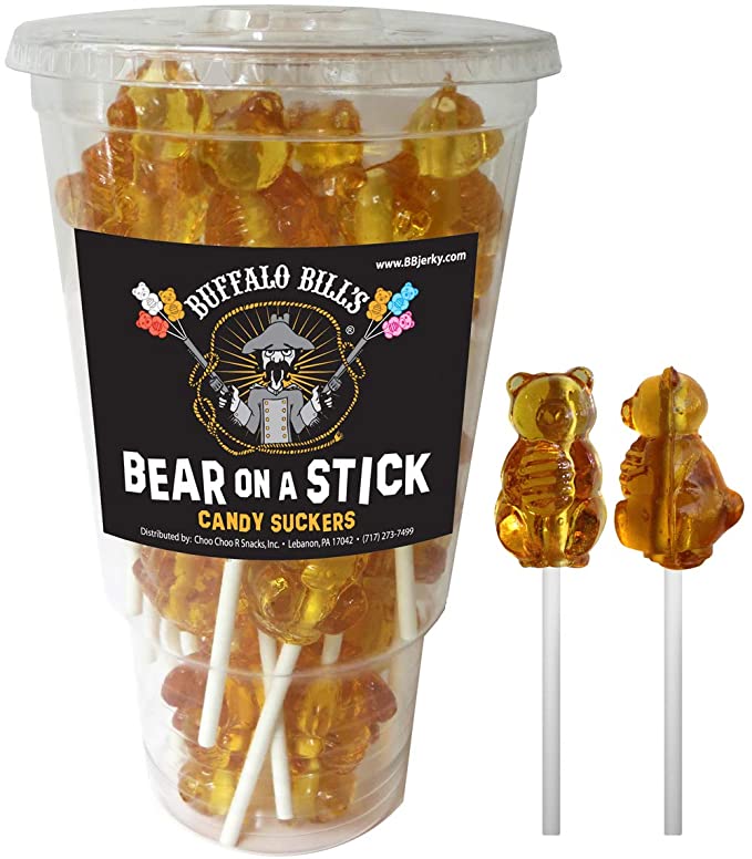  Buffalo Bills Honey Bears On A Stick (24-ct cup wrapped Honey suckers made with real honey)  - 015855105862