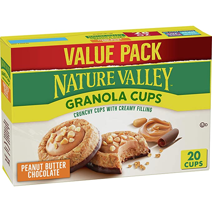 Nature Valley Granola Cups, Peanut Butter Chocolate, 10 ct, 20 cups  - 016000106130
