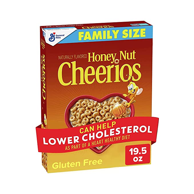 Honey Nut Cheerios, Gluten Free Cereal With Oats, 19.5 Oz - 016000123151