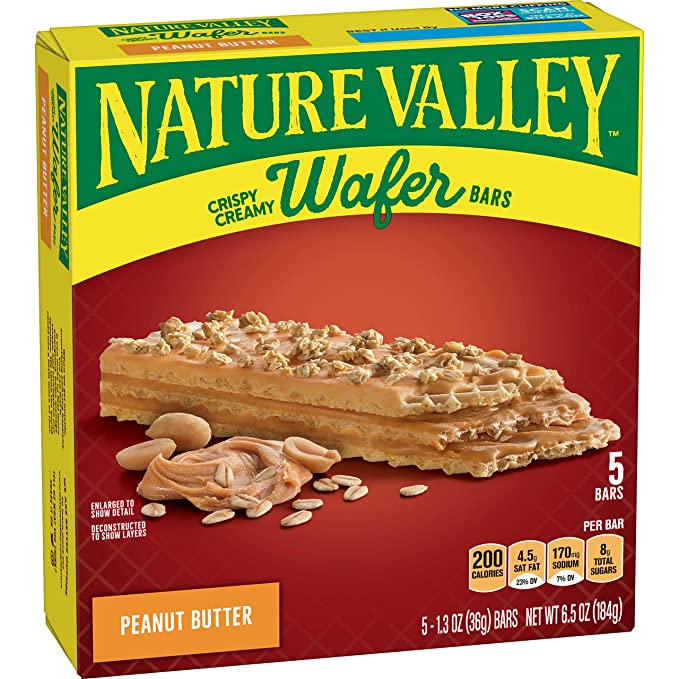 Peanut Butter Crispy Creamy Wafer Bars, Peanut Butter - 016000149458