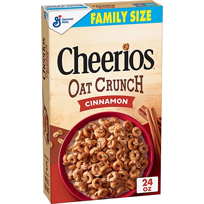  Cheerios Cinnamon Oat Crunch Breakfast Cereal, 24 oz - 016000169326