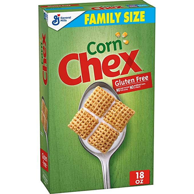 Corn Chex Breakfast Cereal, Gluten Free, 18 oz - 016000171084