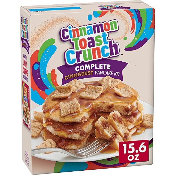 Betty Crocker Cinnamon Toast Crunch Complete Cinnadust Pancake Mix, 15.6 oz Box - 016000178076