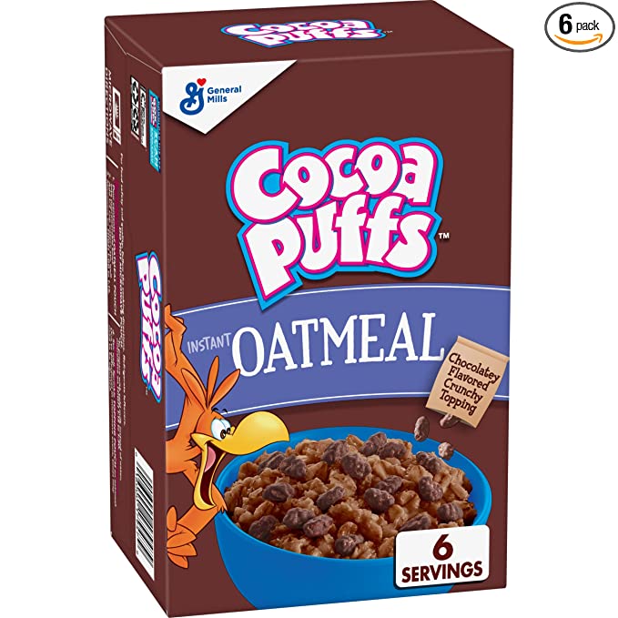 Cocoa Puffs Oatmeal, 8.4 oz, 6 Count - 016000179479