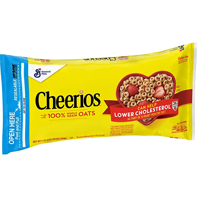  Big G Cereal Original Cheerios Gluten Free Cereal, 28 OZ Resealable Bag - 016000189522