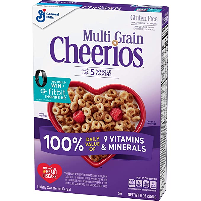  Multi Grain Cheerios, Gluten Free, Multigrain Cereal, 9 oz - 016000275157