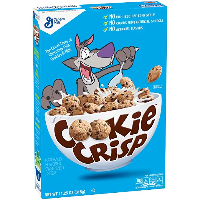  Cookie Crisp Cereal, Chocolate Chip Cookie Flavored, 11.25 oz - 016000275171