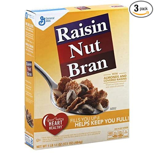 Raisin Nut Bran Cereal, with Whole Grain Flakes, 17.1 oz - 016000275294