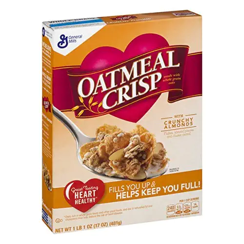 Oatmeal Crisp with Crunchy Almond Cereal, 17 oz - 016000275386