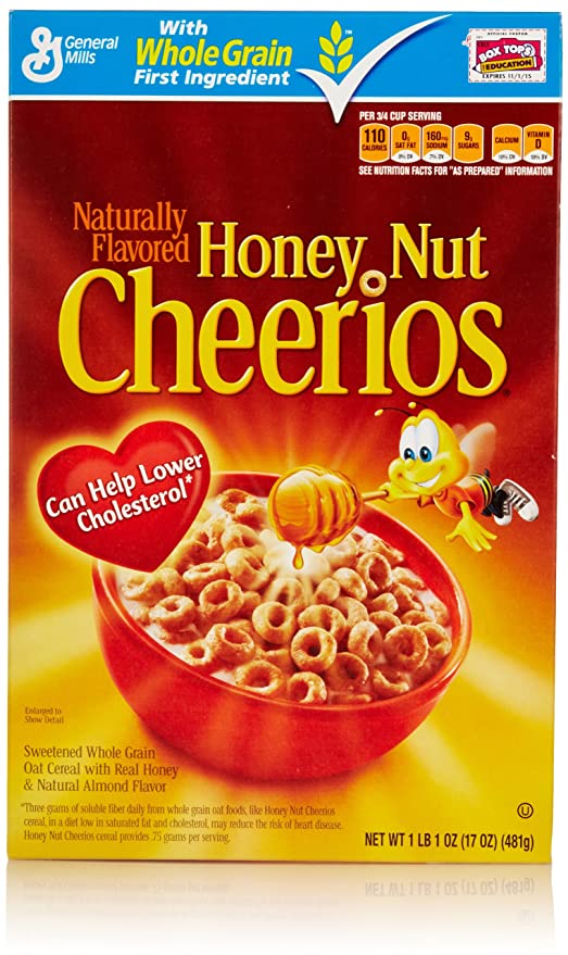 Honey Nut Cheerios Gluten Free Breakfast Cereal, 17 oz - 016000275713